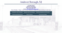Desktop Screenshot of andoverboroughnj.org