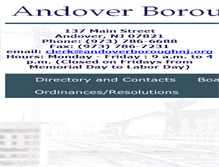 Tablet Screenshot of andoverboroughnj.org